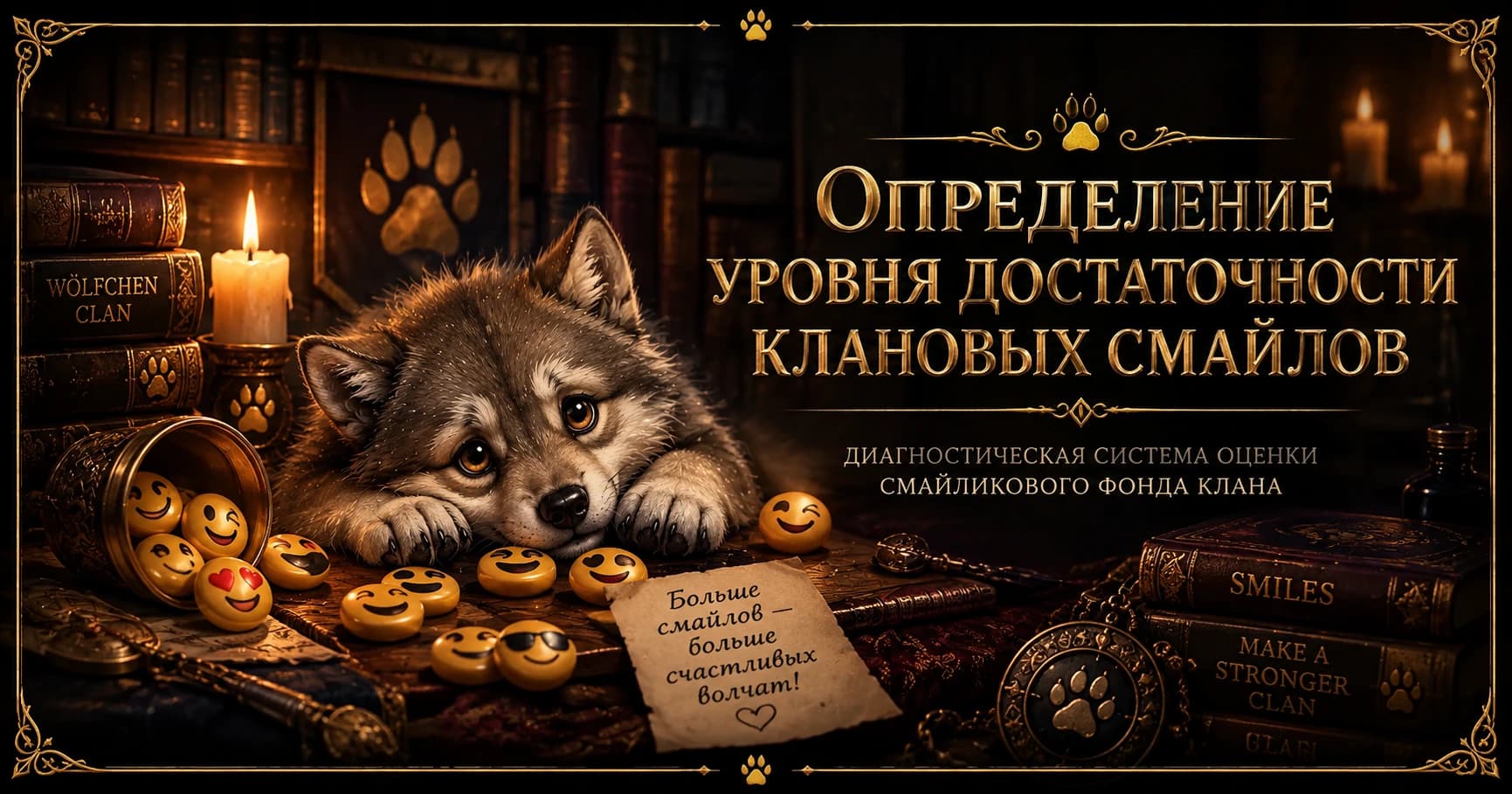 Определение уровня достаточности клановых смайлов
