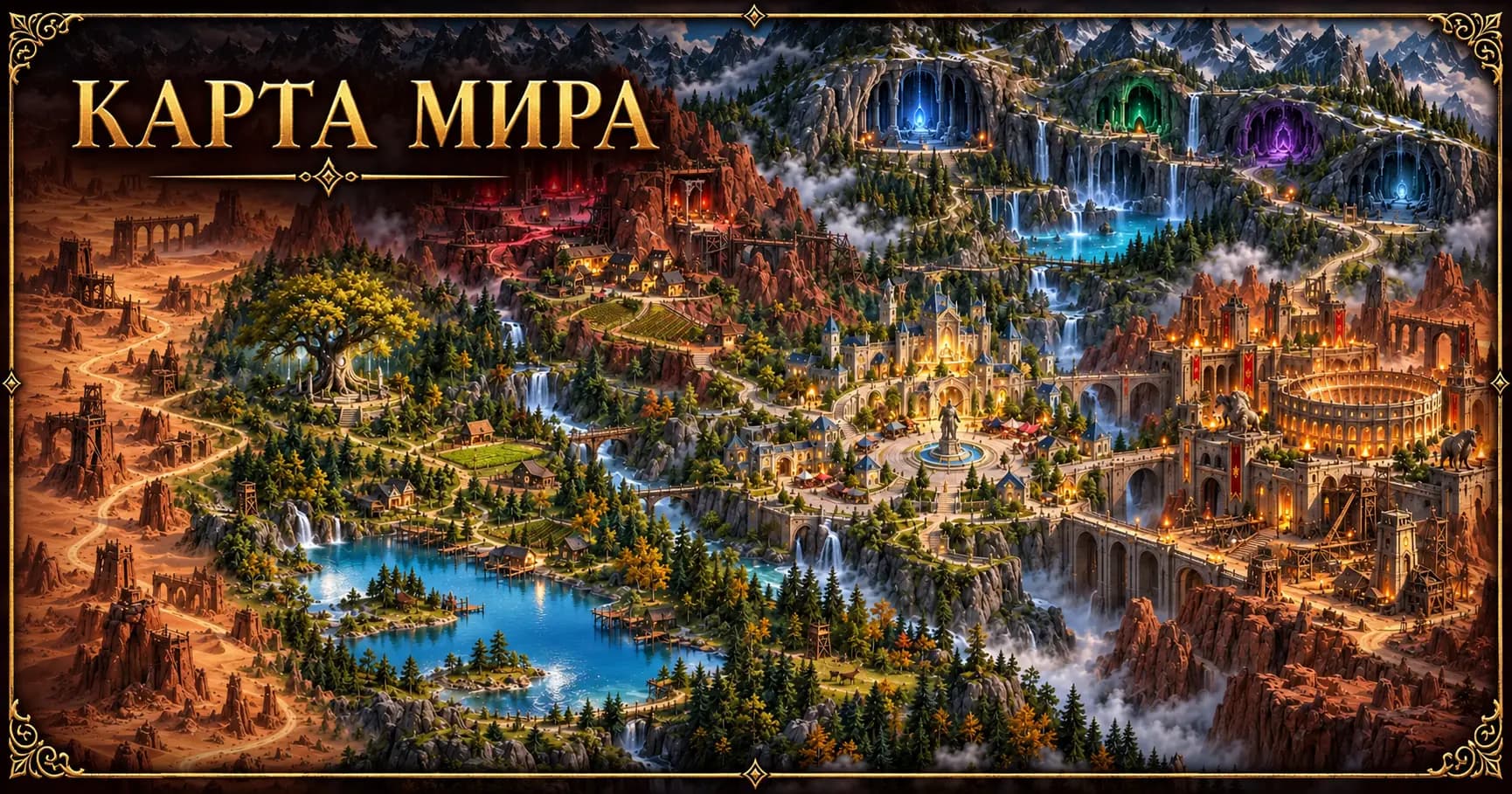 Карта мира и навигатор